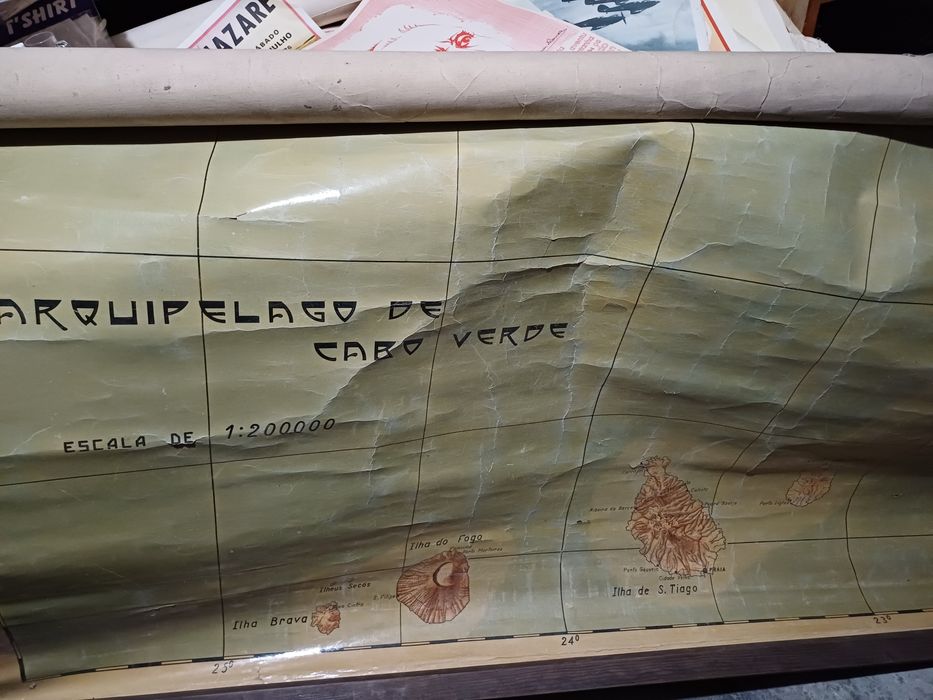 Mapa do arquipélago de cabo verde