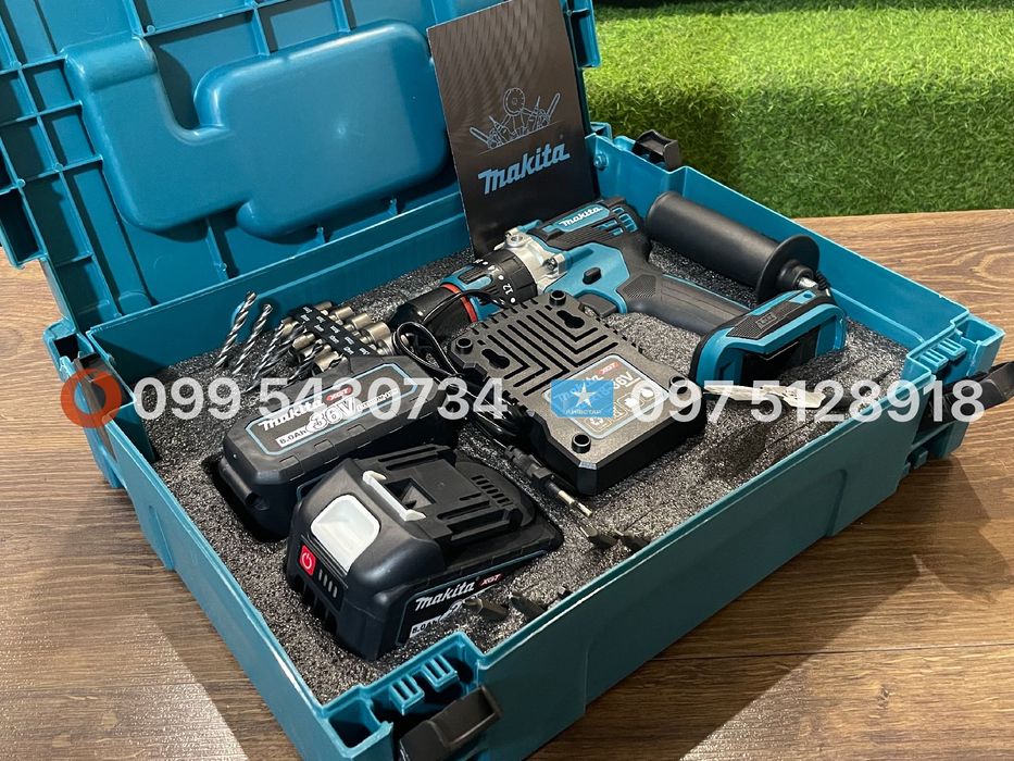 Шуруповерт Makita DHP485BL 36V 8Ah ударний з набором Шурупокрут макіта