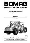 Instrukcja obsługi, eksploatacji DTR stabilizator gruntu Bomag MPH 125