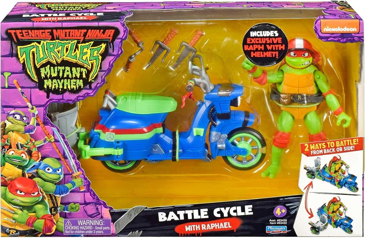 TMNT Movie Рафаель на мотоциклі Ninja Battle Cycle Raphael черепашки
