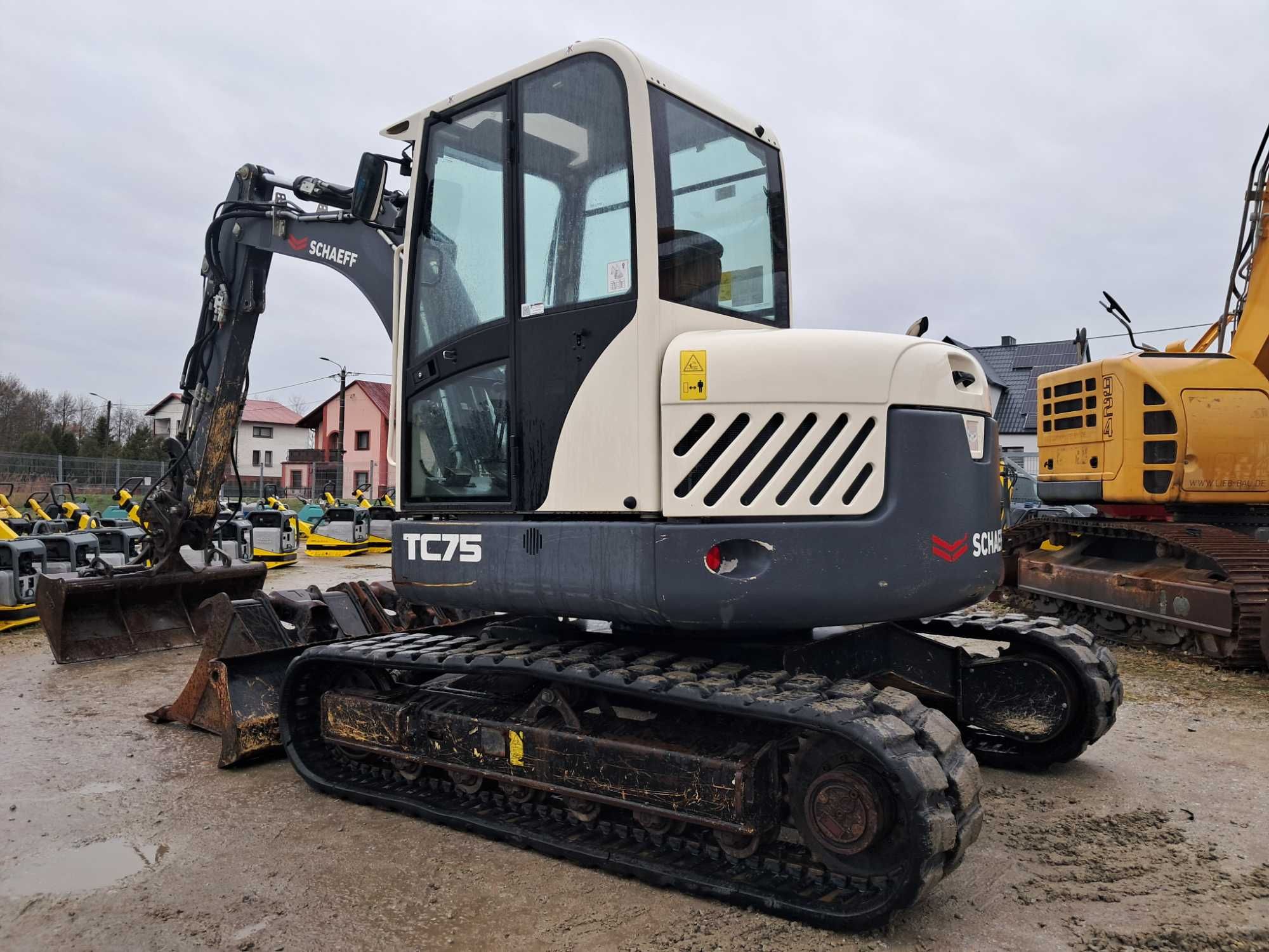 Minikoparka SCHAEFF TEREX TC 75 / 17r! / 7,5T / volvo ecr 88 yanmar