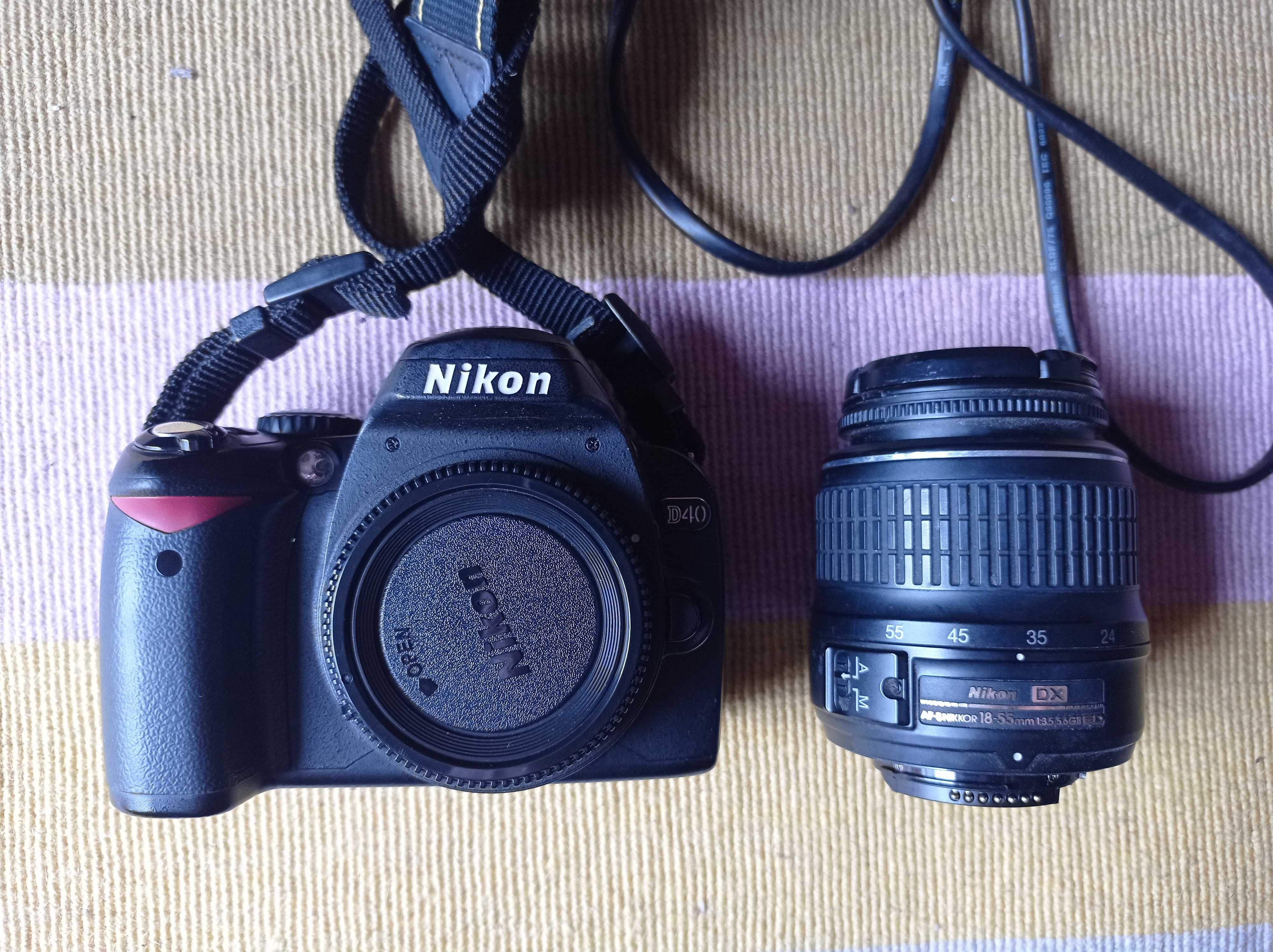 Máquina fotográfica Nikon D40