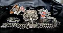 Sygnowana oryg klamra Harley Davidson orzeł 1991 chopper Baron USA
