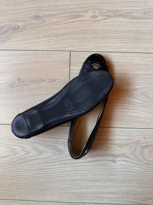 Чорні шкіряні балетки coach оригінал