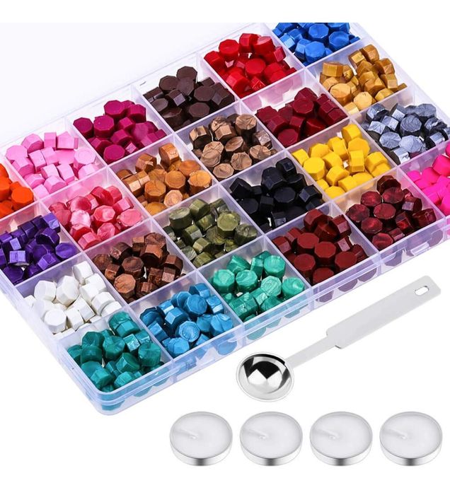 Zestaw do pieczęci woskowych 624szt S40