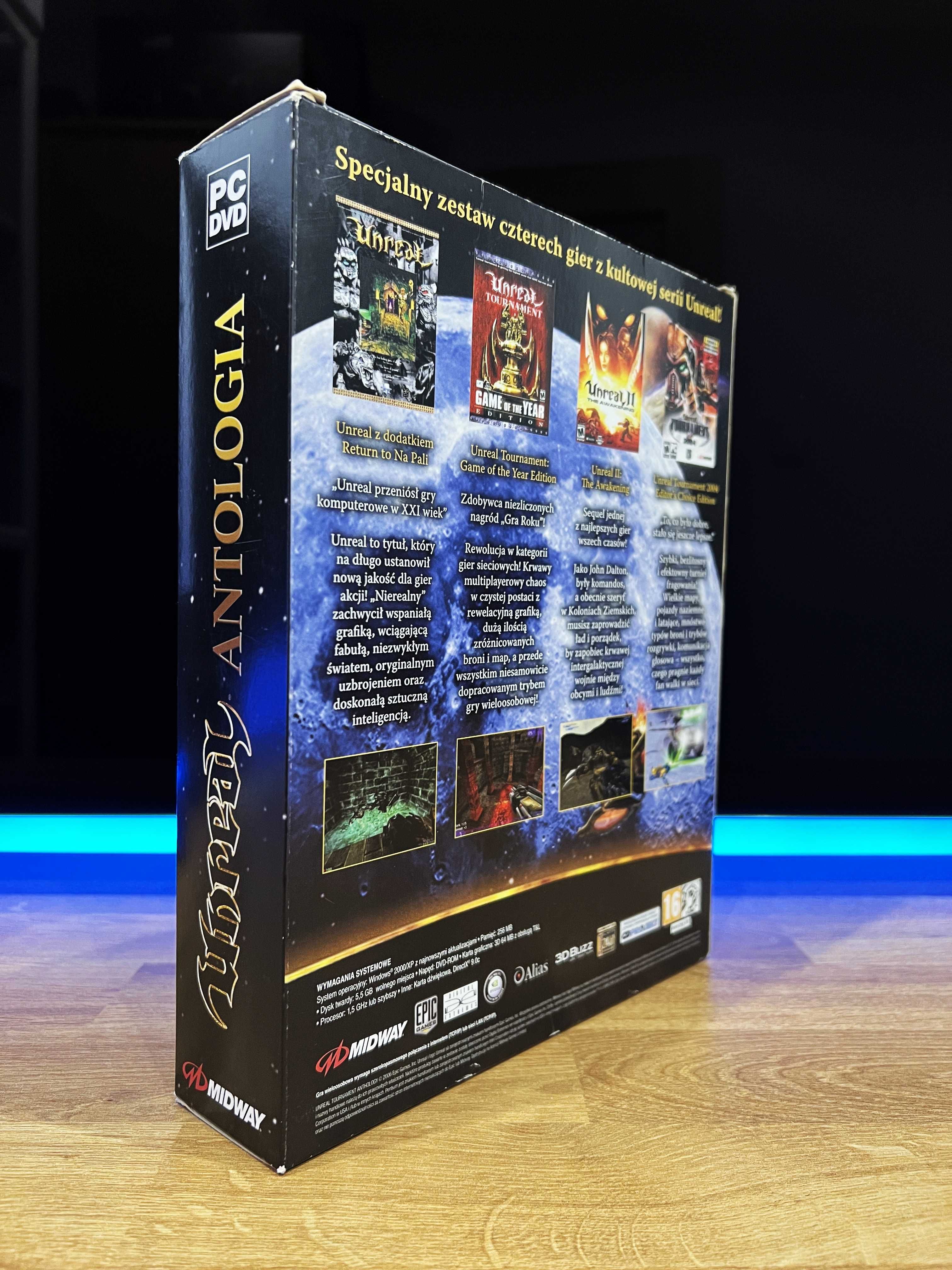 Unreal Antologia (PC PL 2006) BIG BOX polskie kompletne wydanie