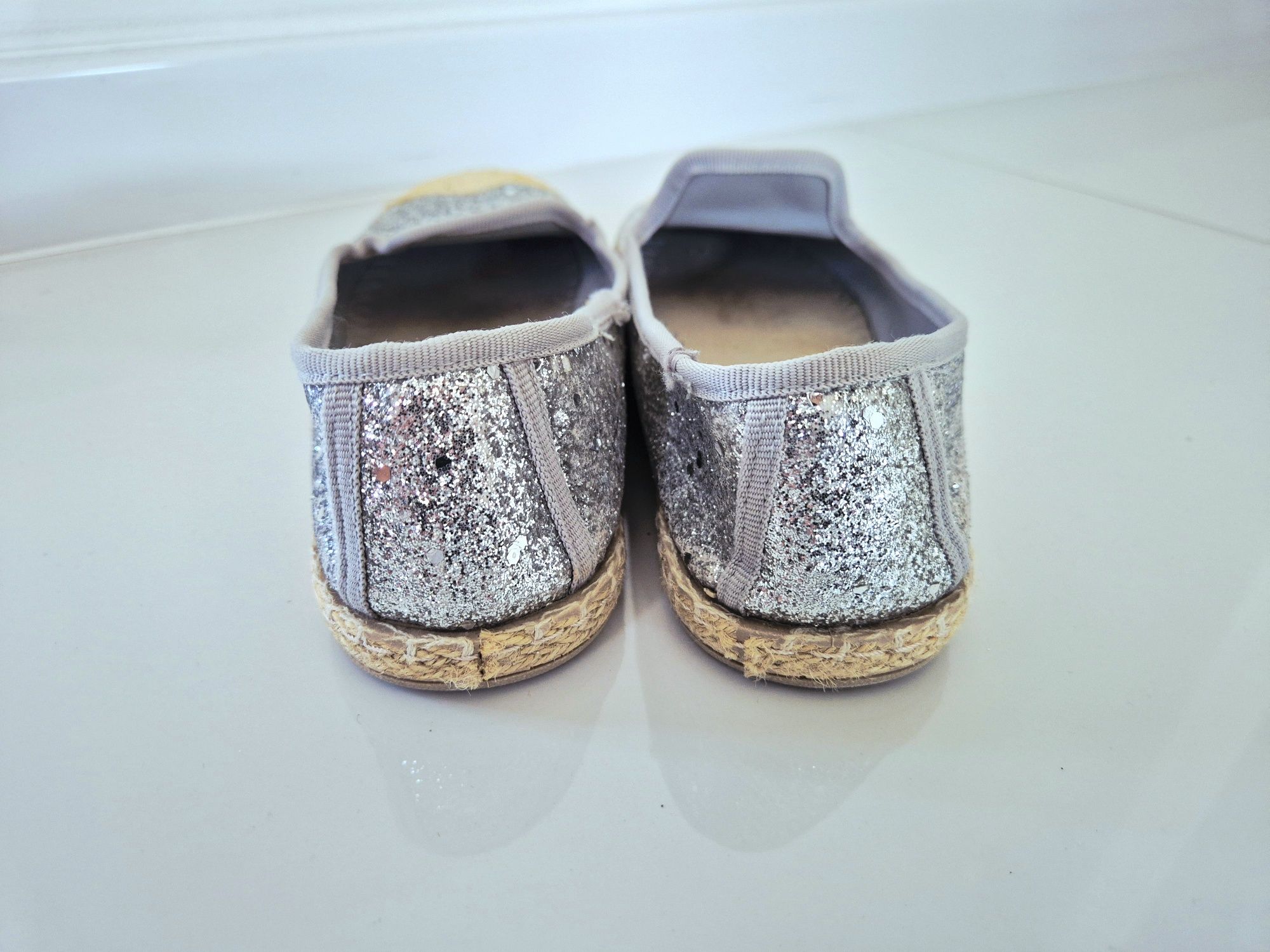 Espadryle brokatowe