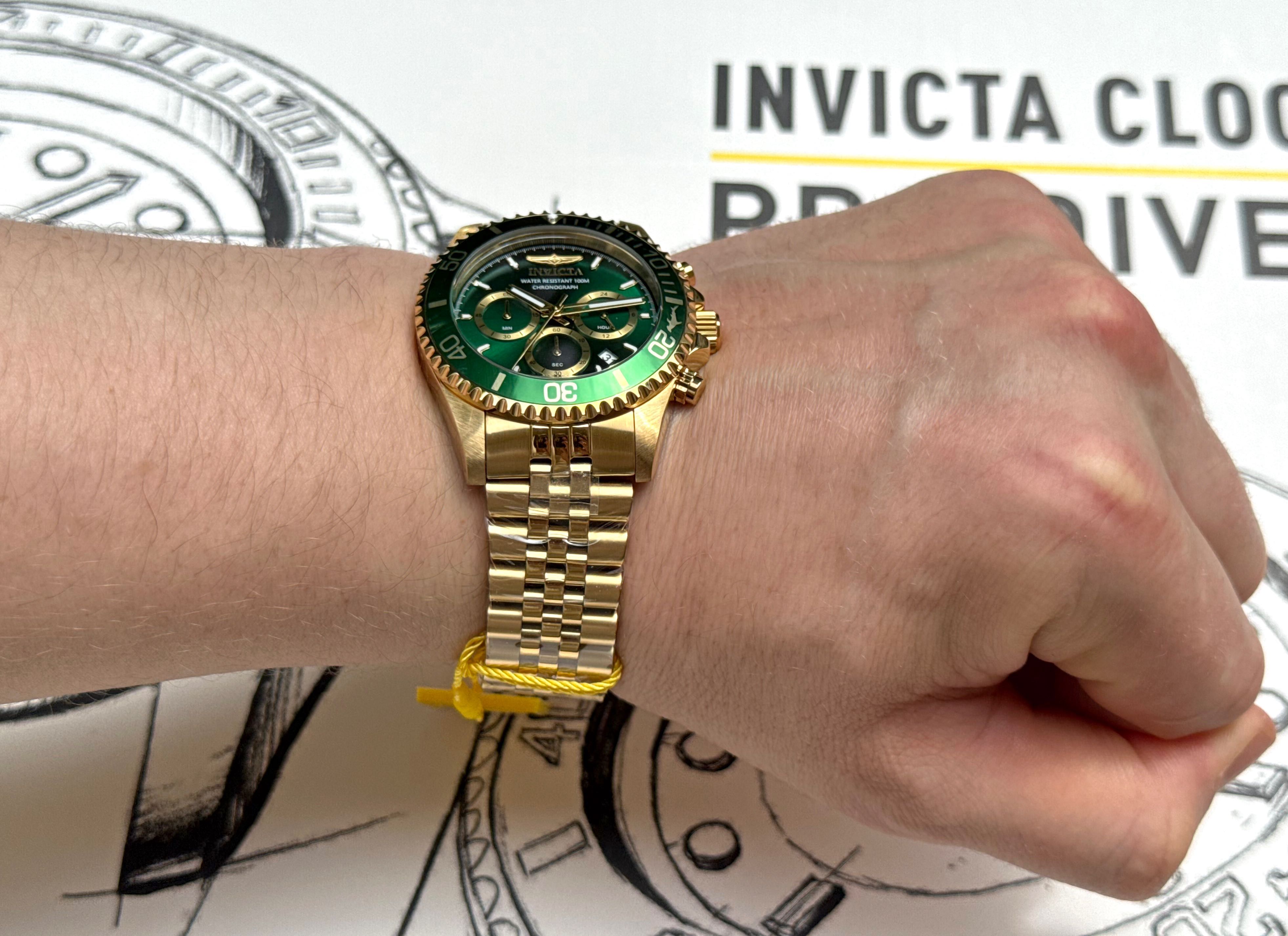 Годинник Invicta 48383 Pro Diver 43 mm. Master of the Oceans Gold