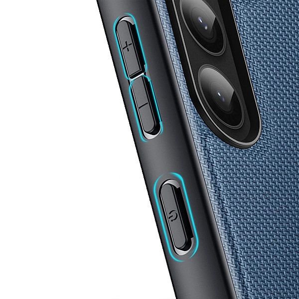 Etui Fino Dux Ducis Nylonowe Pokrycie do Samsung Galaxy S23+ niebieski