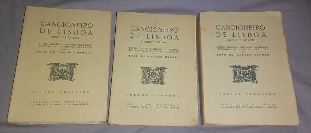 Cancioneiro de Lisboa, João Castro Osório. E Colectânea Olisiponense.