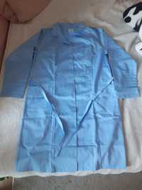nowy błękitny uniform/ fartuch medyczny rozm M/L 40
