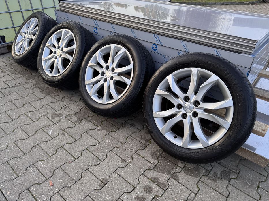 Felgi aluminiowe 17 cali Peugeot 508 5x108 Citroen C5, opony letnie