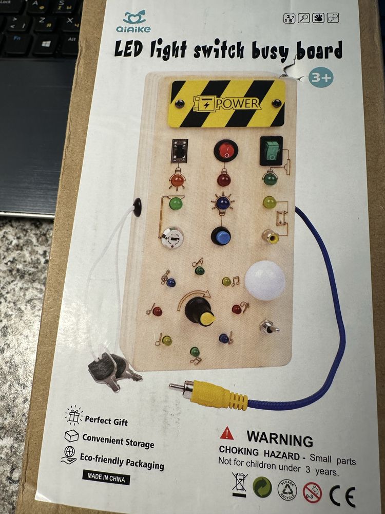 Busy Board Led light switch under 3 years
