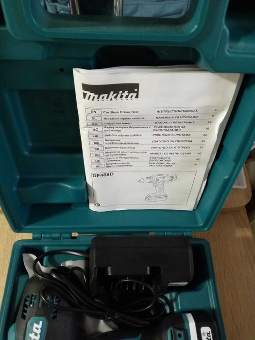 Акумуляторний дриль-шурупокрут Makita G-Series DF488D004