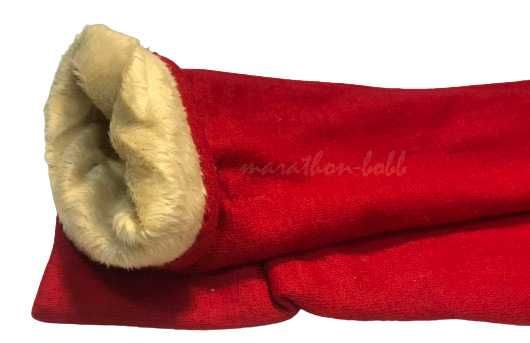 Rękawiczki damskie ciepłe wełniane długie 40cm Czerwony WrocłaW