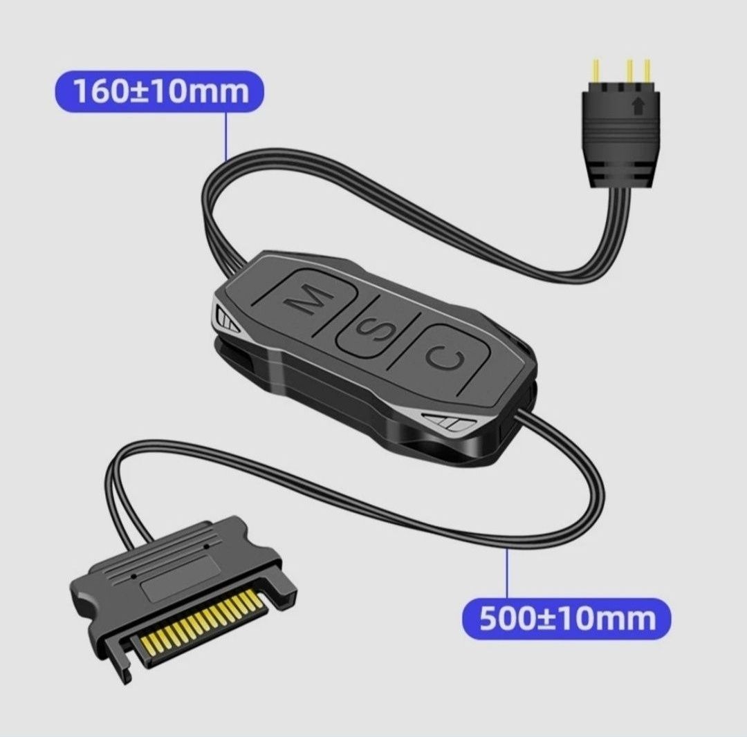 Kontroler aRGB SATA 3 pin 5v dwa kolory