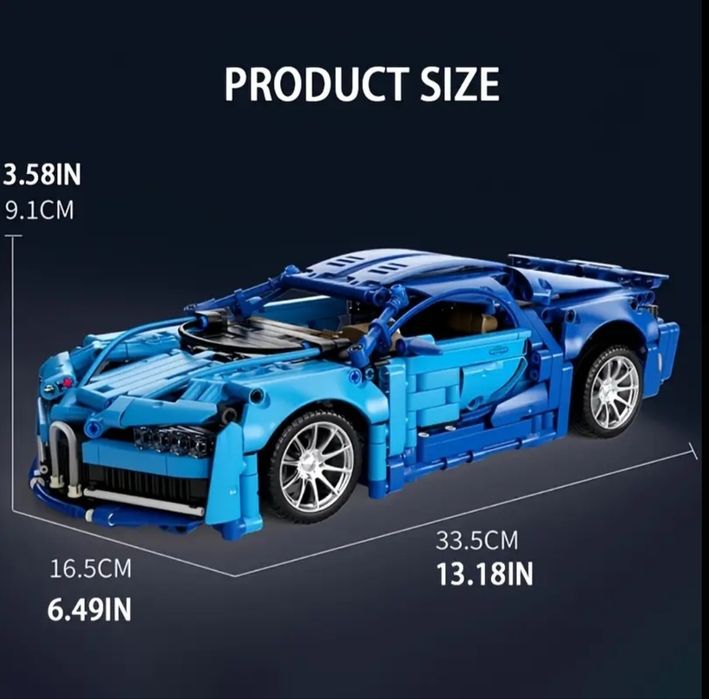 Машина констуруктор лего buggati машинка синя