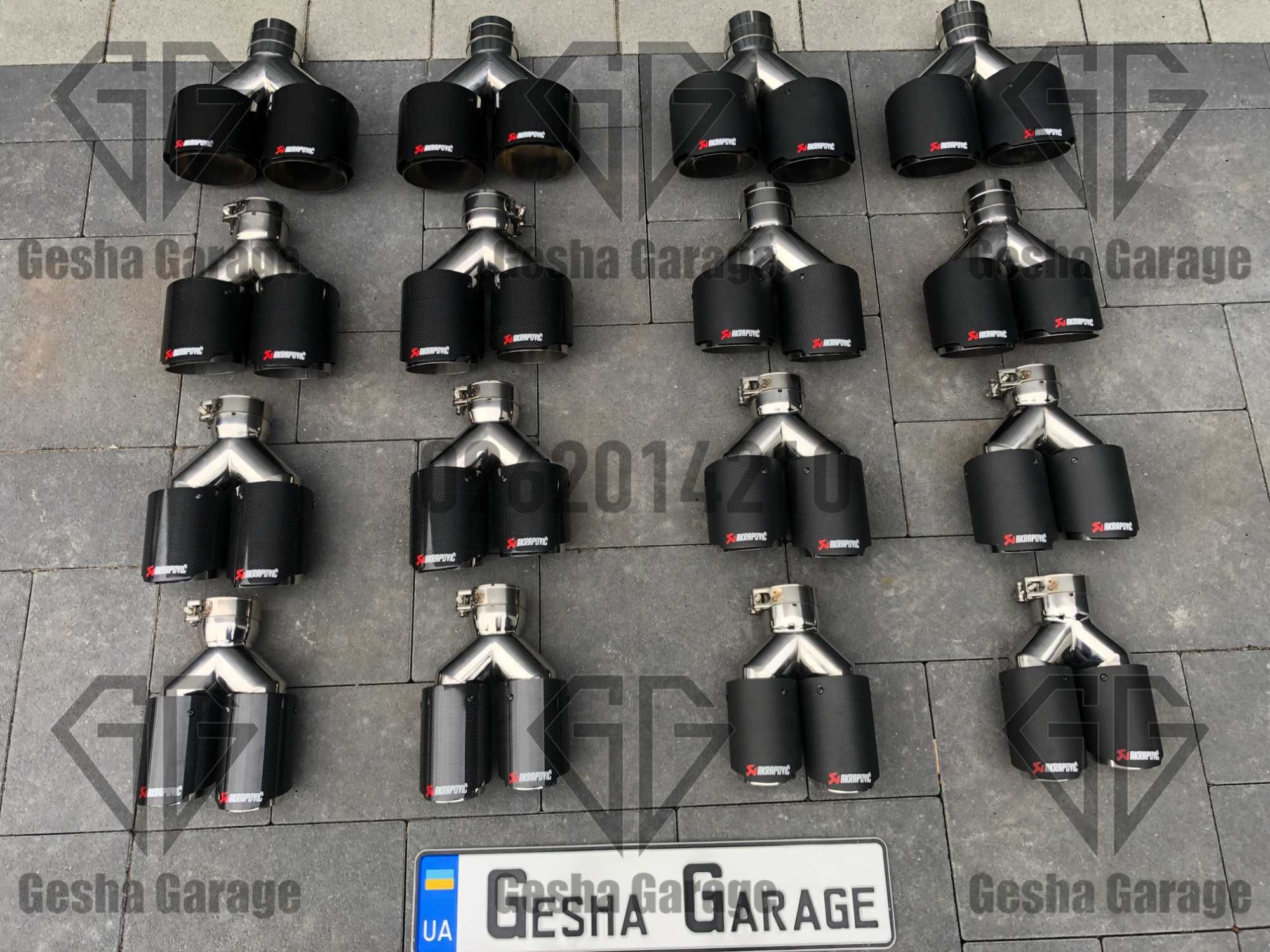 Насадка на глушитель akrapovic акрапович 76 мм 89 мм 101 мм 114 мм