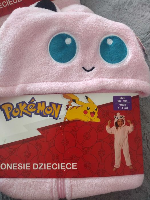 Jigglypuff Pokémon strój karnawałowy dla dziewczynki 98-104