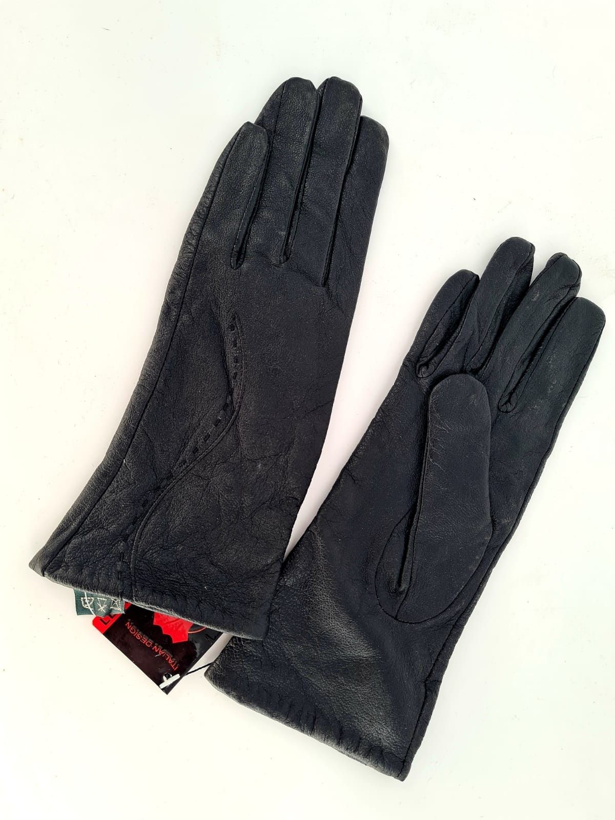 Czarne rękawiczki damskie modne rozmiar S nowe