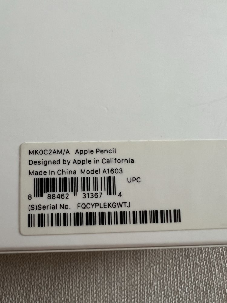 Apple Pencil model A 1603
