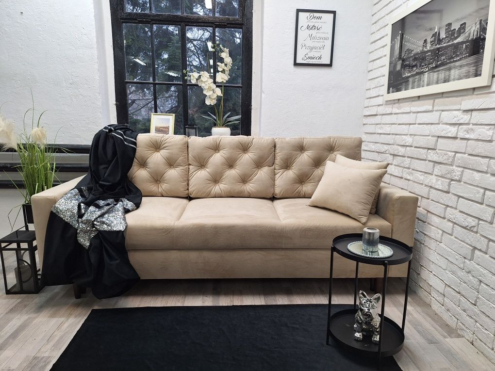 Sofa Samara pik, welur, sprężyny
