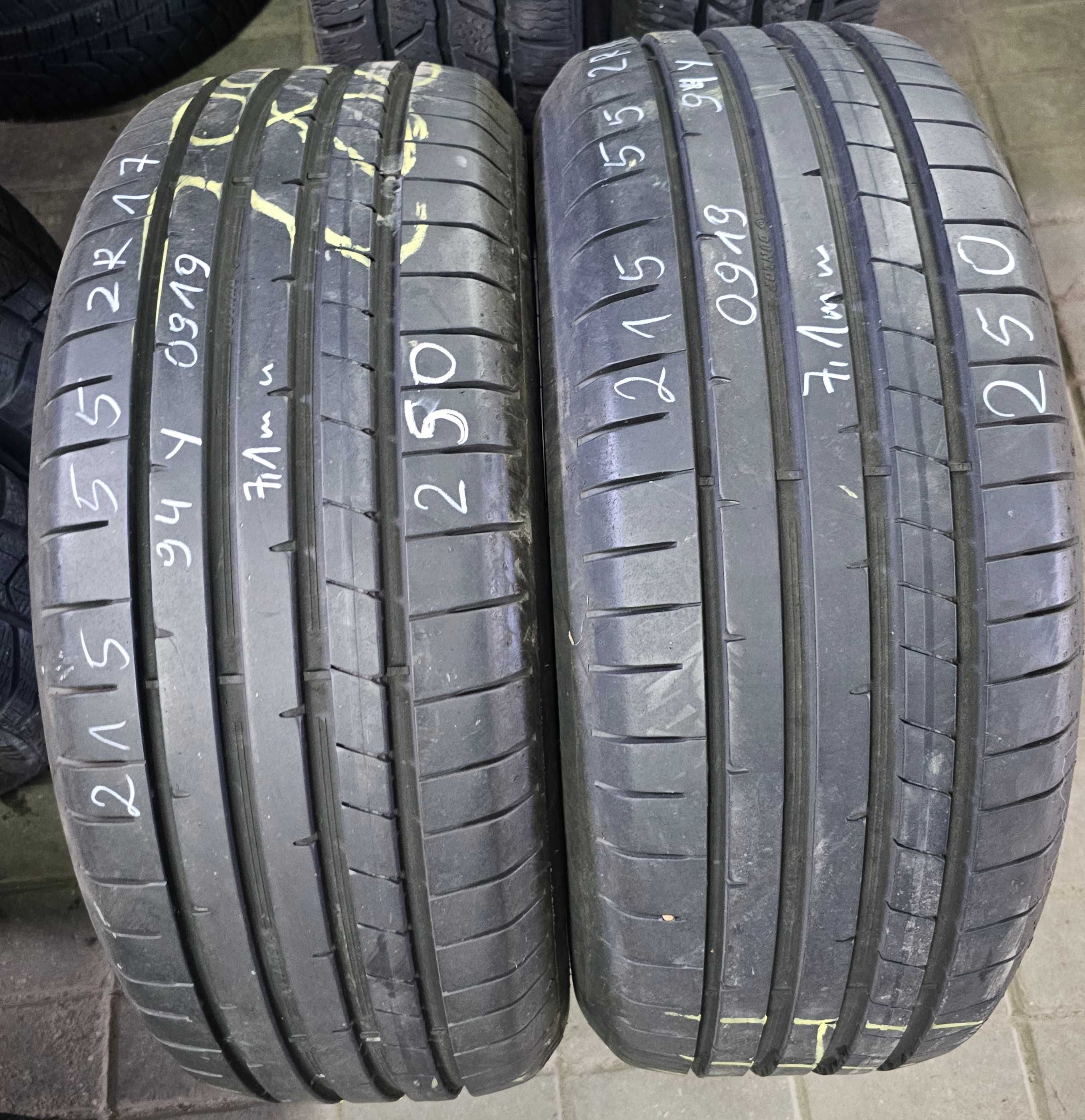 215/55ZR17 Dunlop Sport Max ft 2 Lato