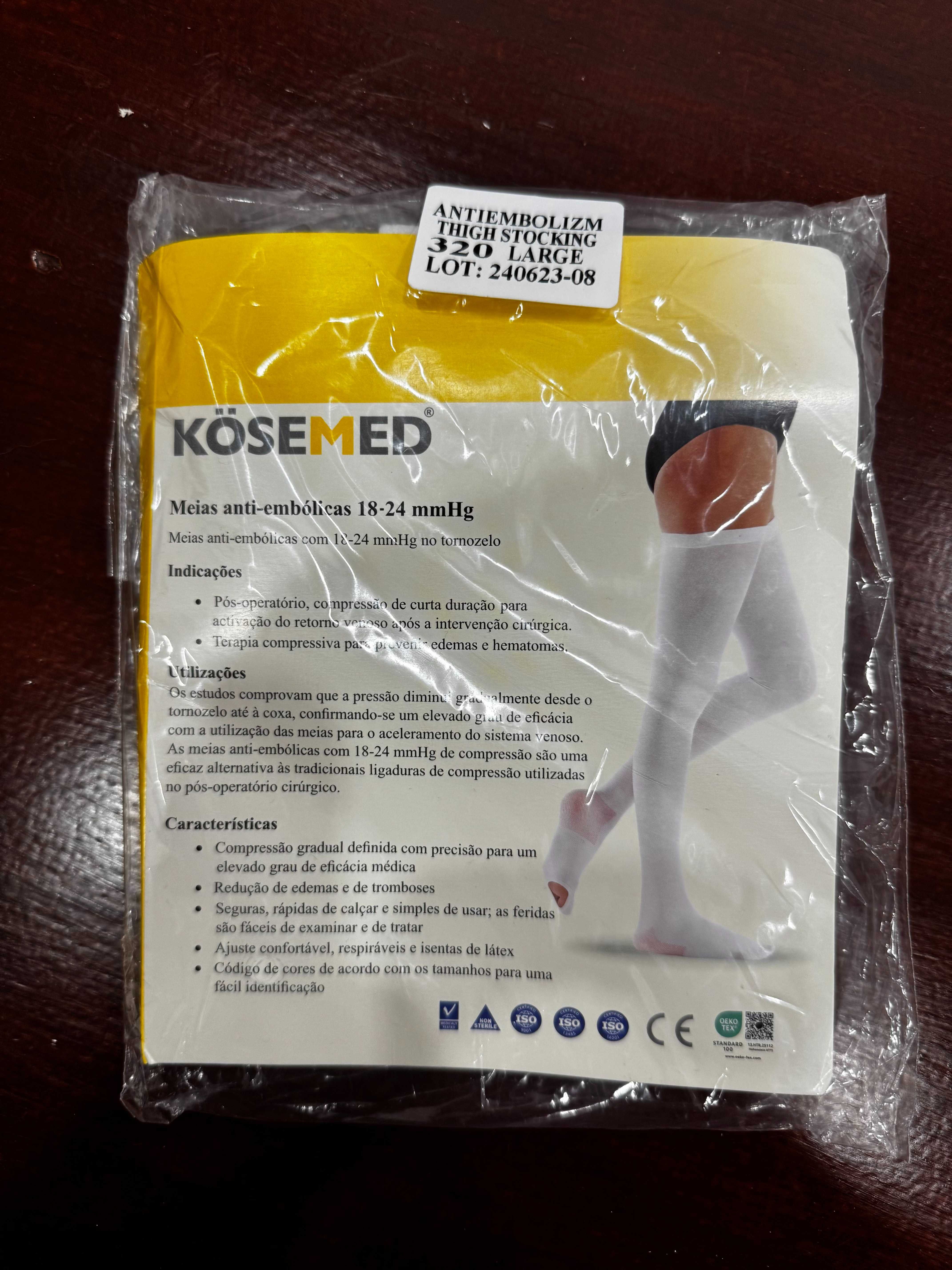 Meias anti-embólicas 18-24 mmHg LARGE KOSEMED