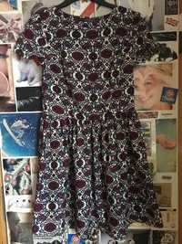 sukienka atmosphere primark midi pattern dress L 40 uk12