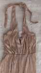 Vestido dourado comprido Naf Naf novo