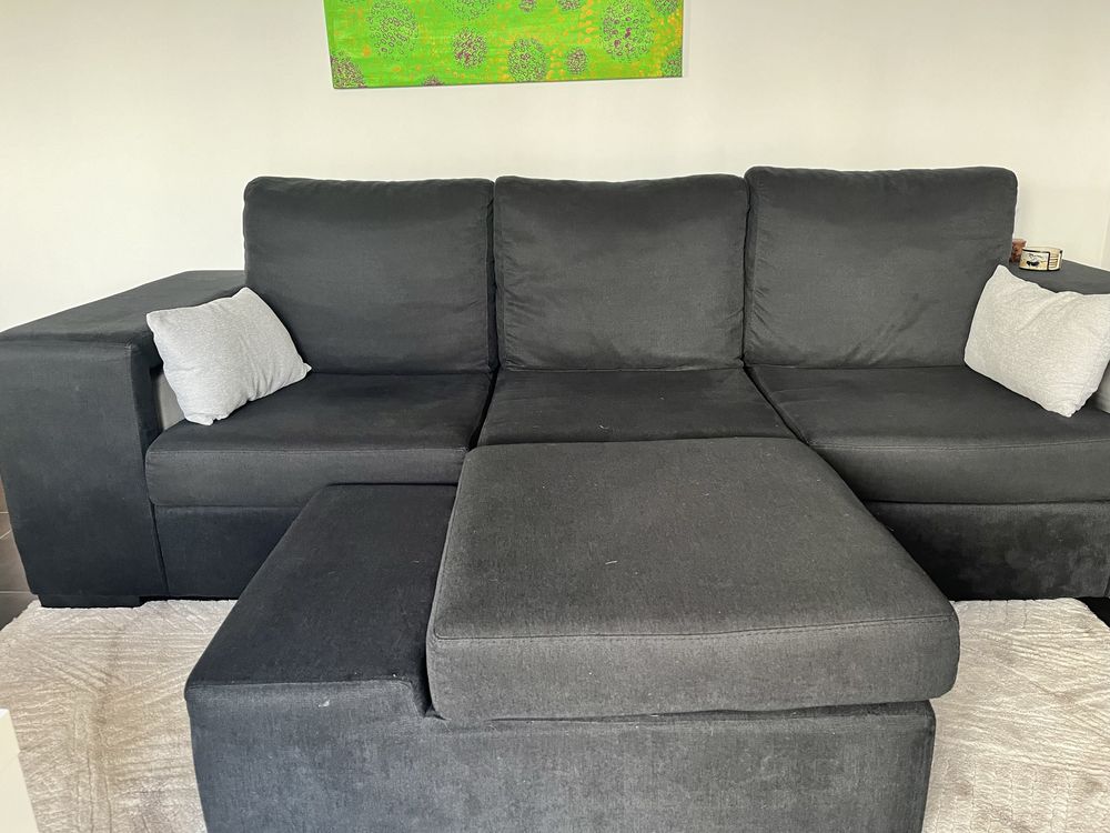 Sofa com modulo chaise longue 3 lugares