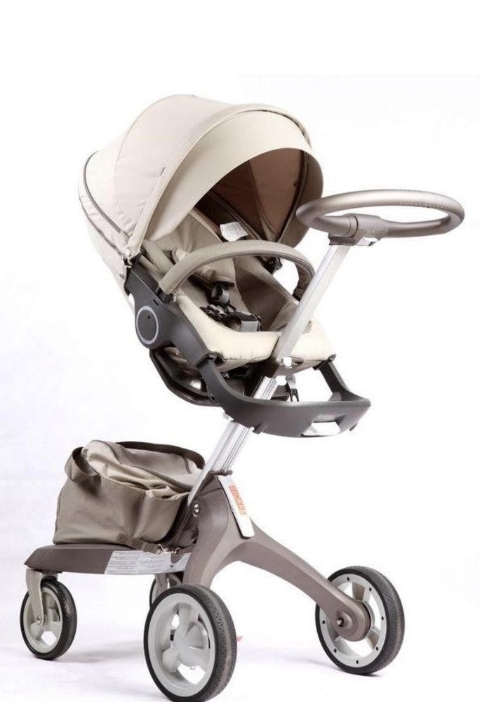 Коляска Stokke Xplory 2 в 1 б/у + літній комплект в горошок , торг