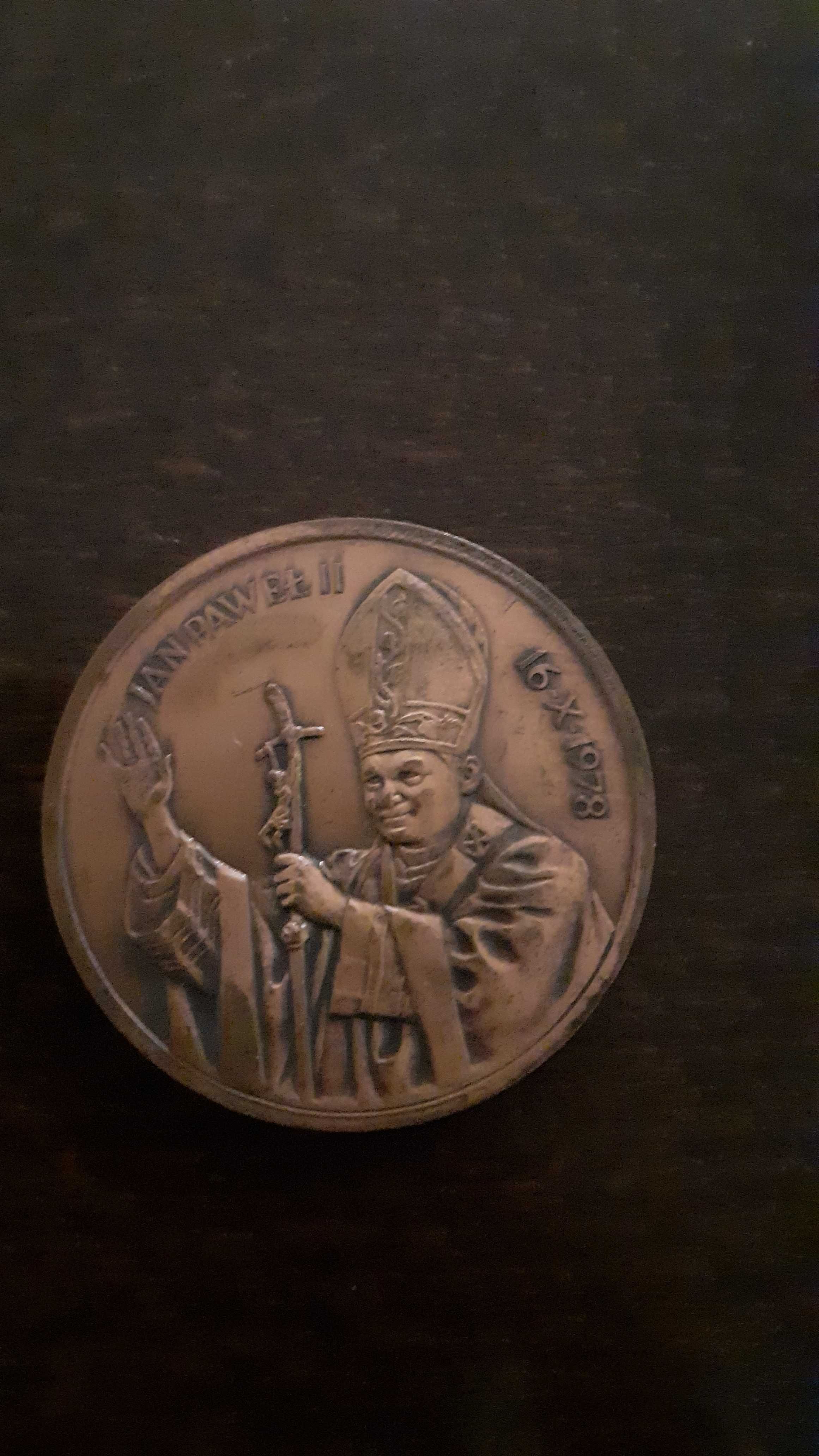 Medal Jan Paweł II GAUDE MATER POLONIA 1978 Mosiądz
