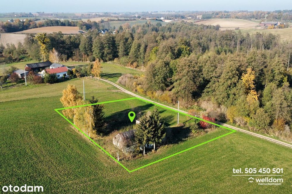 Działka 3038 m2 nad jeziorem Oborskim