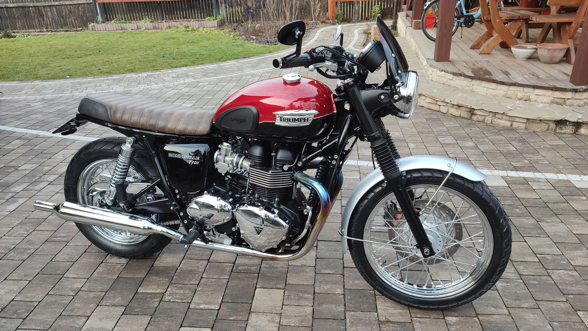 Triumph T 100 Bonneville, xs cafe racer piękny klasyk