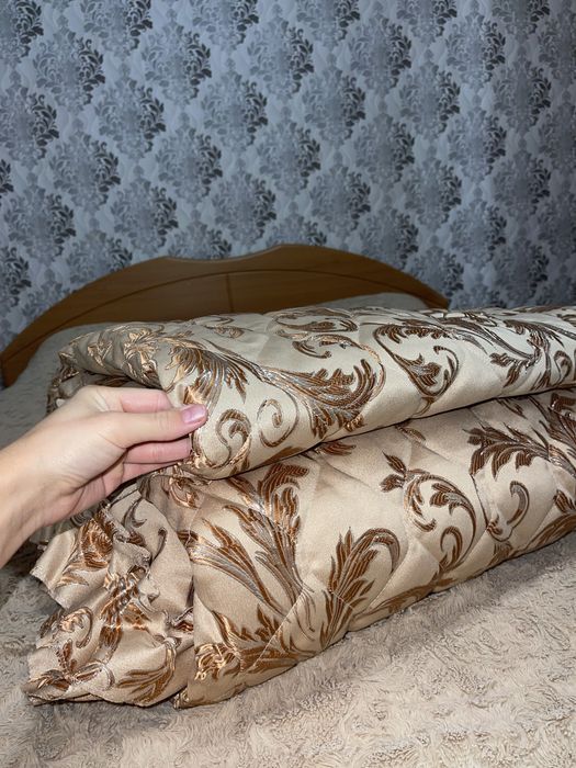 Комплект декоративноі постільноі білизни Шаде подушки ковдра коричнева