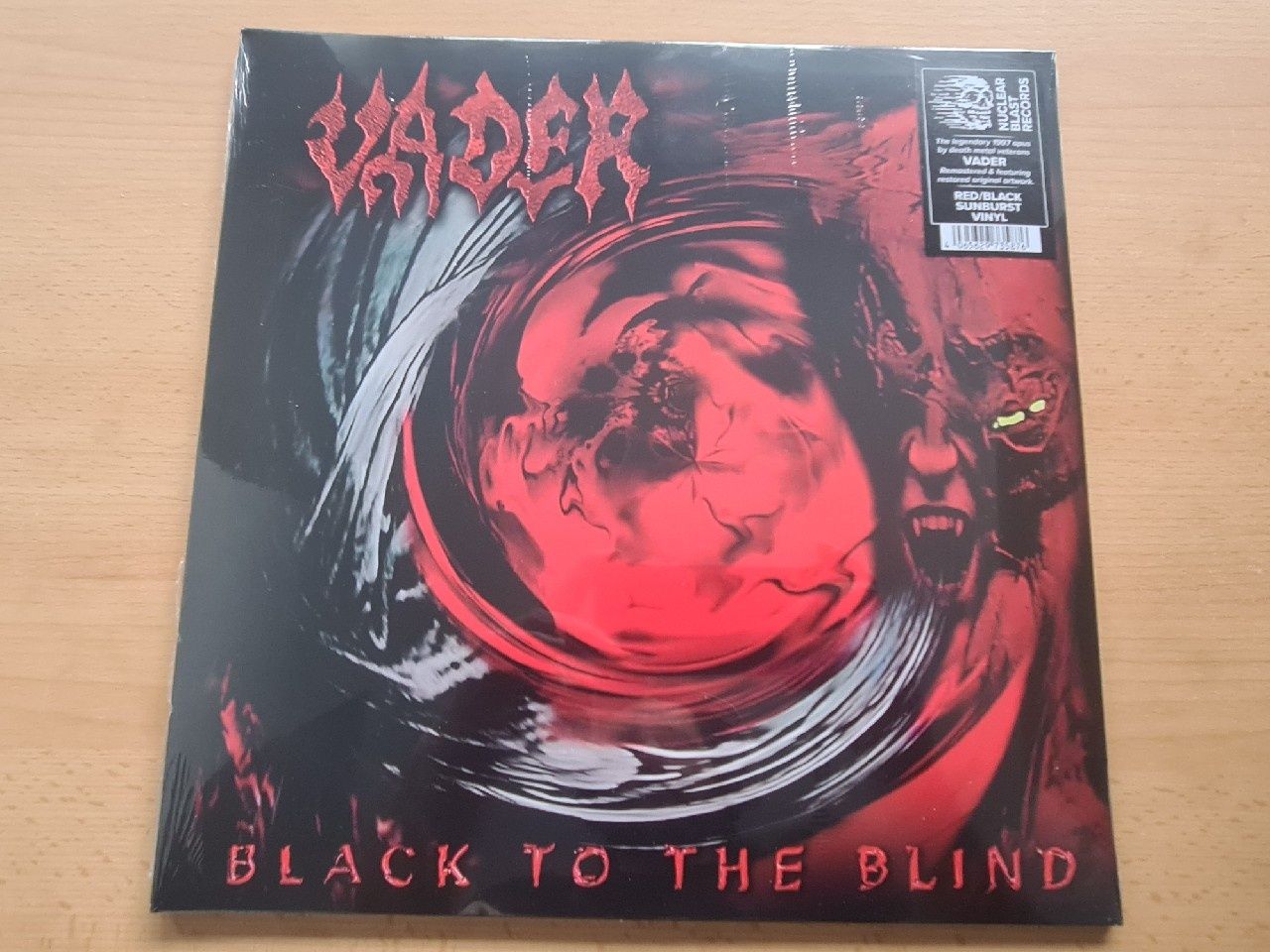 Vader BLACK TO THE BLIND czerwono-czarny winyl LP Nuclear Blast