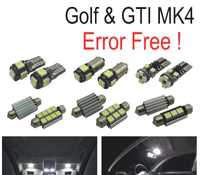 KIT COMPLETO 15 LAMPADAS LED INTERIOR PARA VOLKSWAGEN VW GOLF 4 MK4 JETTA IV GTI 99-05