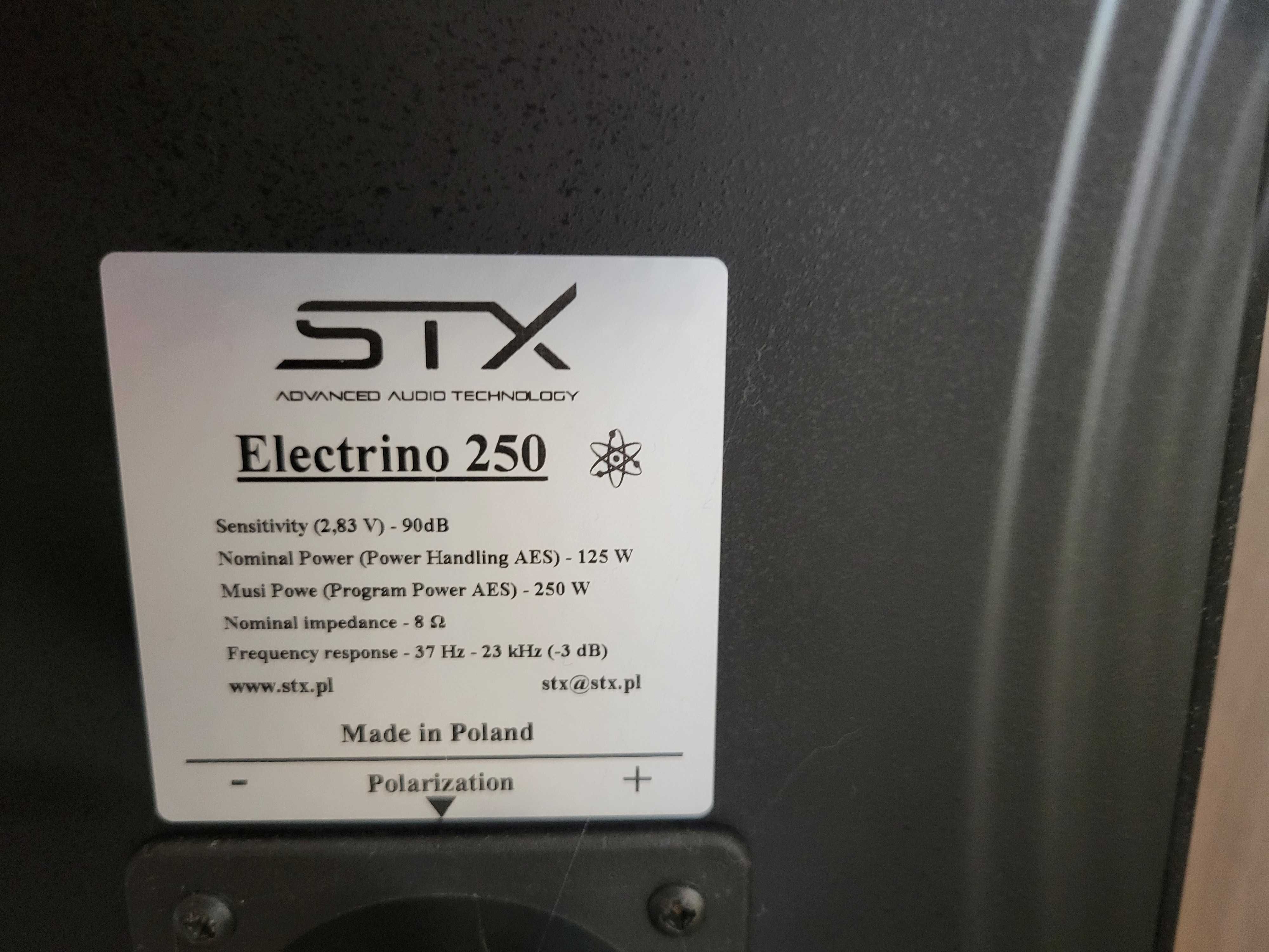 Kolumny podłogowe STX Electrino 250 + Subwoofer  Hi-Fi Hi-End polskie