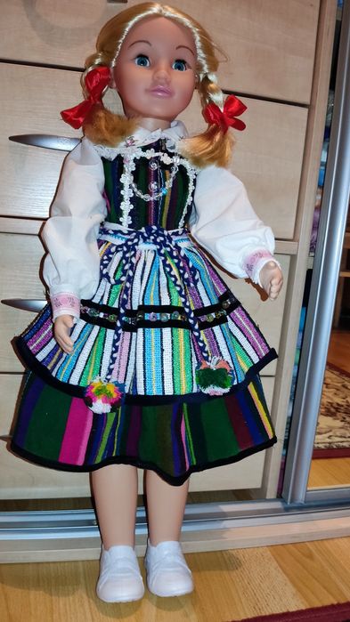Lalka duża 70 cm w stroju ludowym ręcznie robione
