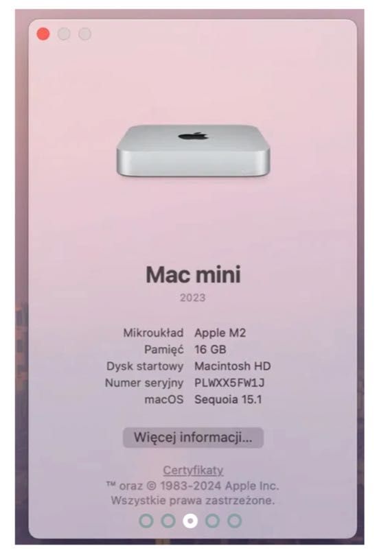 Apple Mac mini M2 / 16GB / 256GB SSD