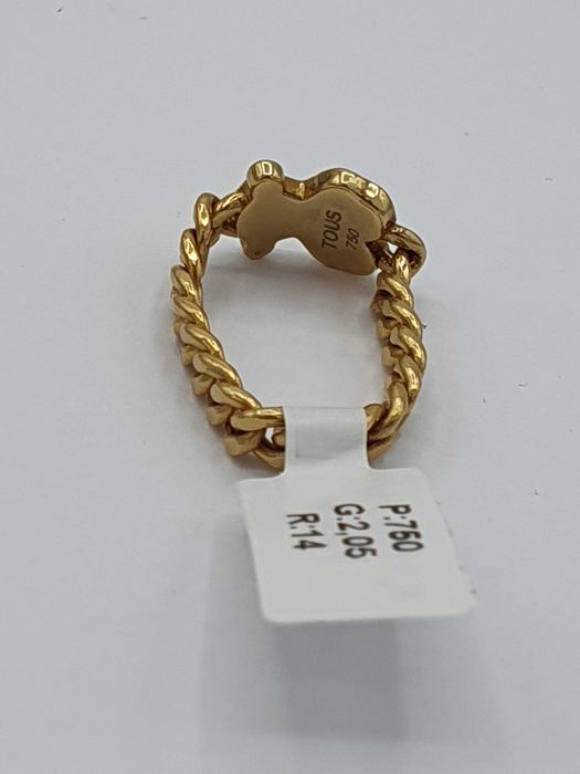 Złoty pierścionek Tous z diamentem P: 750/ G: 2,05/ CT: 0,02