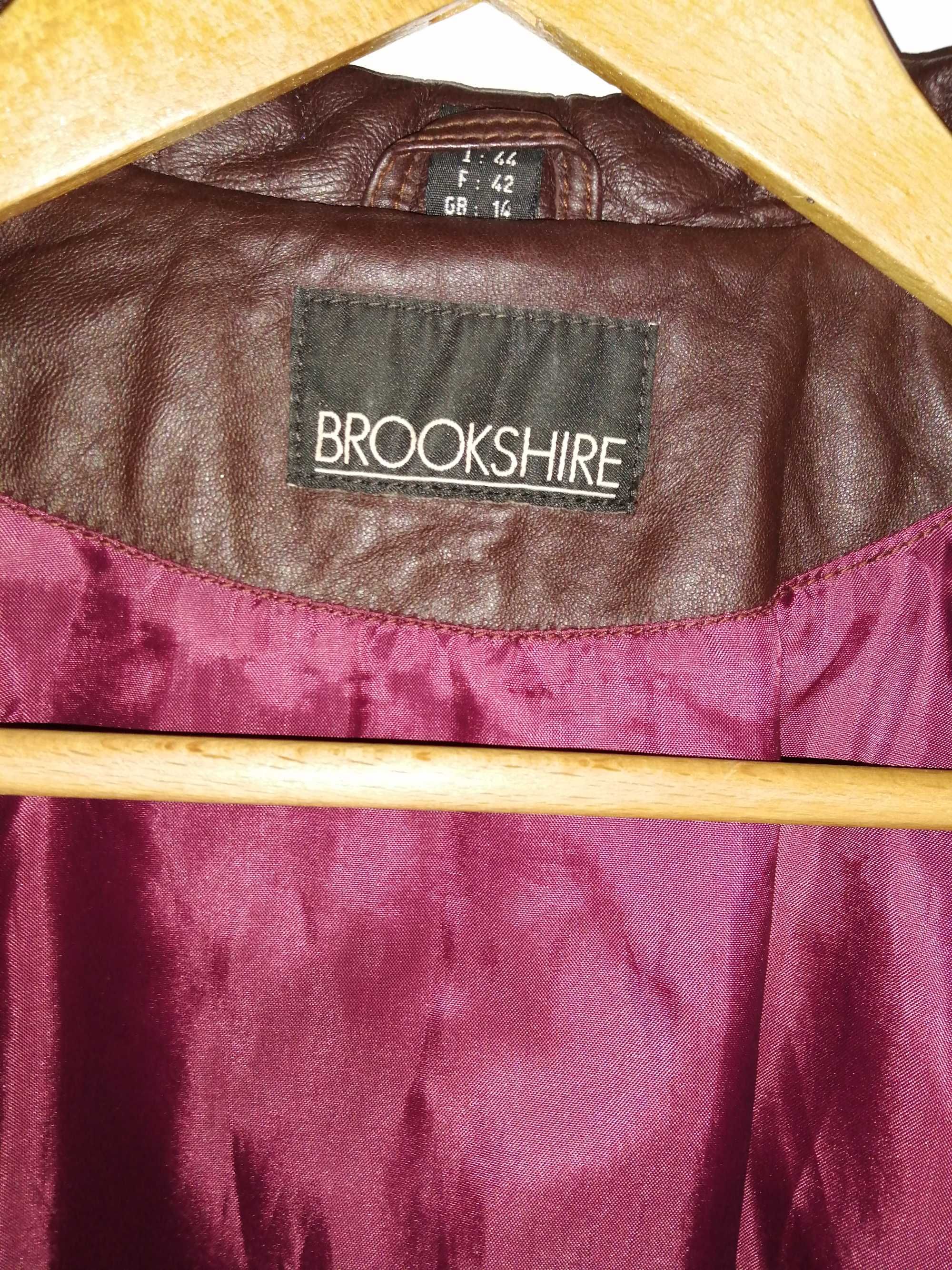 Casaco de pele castanho avermelhado n40 da Brookshire