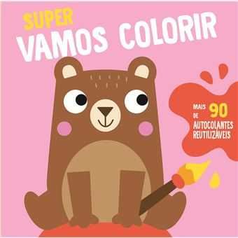 Super - Vamos Colorir: Urso / Vaca / Hipópotamo