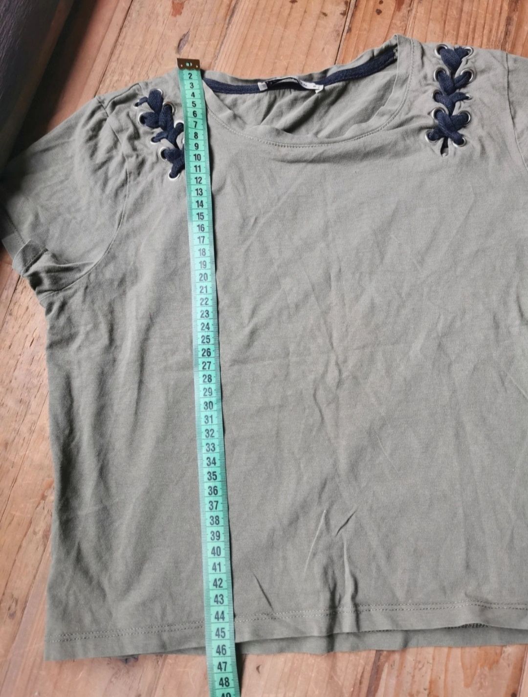 T-shirt crop top khaki, FBsister, rozmiar S