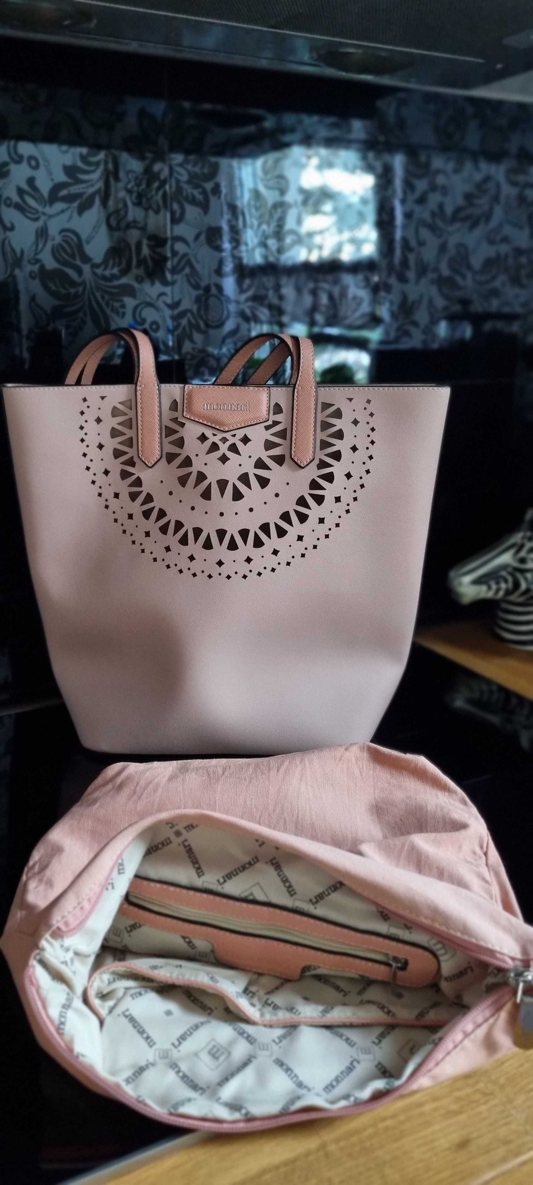 Monnari torebka Shopper Bag pudrowy róż