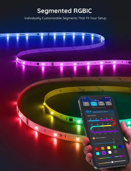 Світлодіодна стрічка 20 м Govee RGBIC LED Strip Light Інтелектуальна