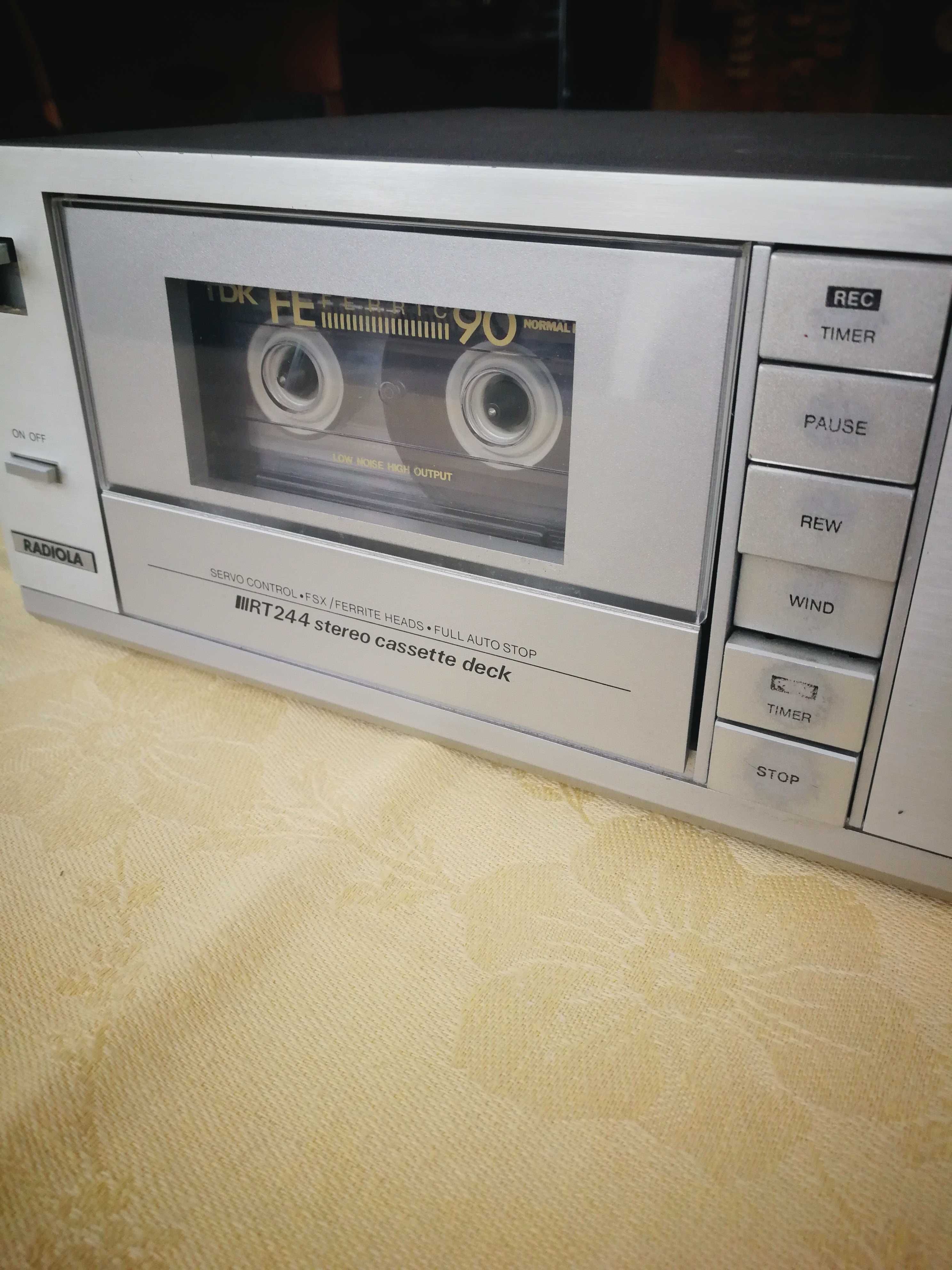 magnetofon kasetowy   retro
