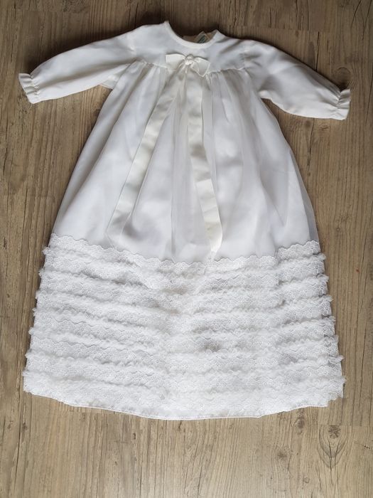 Sukieneczka biała Chrzest Święty 6-12 miesięcy