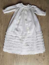 Sukieneczka biała Chrzest Święty 6-12 miesięcy